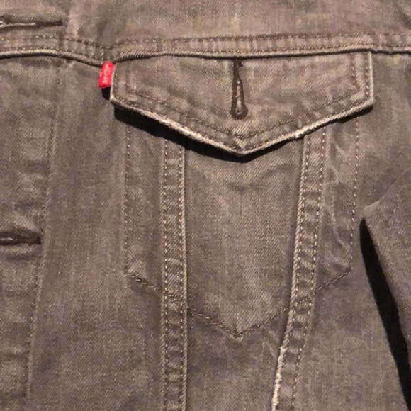 Levi Gray Denim Trucker Jacket - Picture 2 of 8